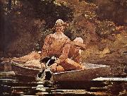 Winslow Homer After hunting oil painting on canvas